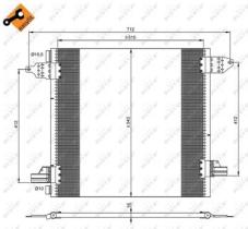 NRF 35702 - CONDENSADOR MERCEDES ML-SERIES 4.0D