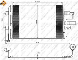 NRF 35733 - CONDENSADOR SEAT LEON 1.9D 99-528X3