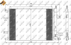 NRF 35739 - CONDENSADOR VOLVO V70 2.4D 00-590X4