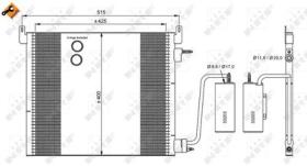 NRF 35741 - CONDENSADOR SAAB 9-3 1.9D 03-425X40