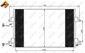 NRF 35749 - CONDENSADOR RENAULT ESPACE 2.2D 03-