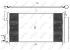 NRF 35750 - CONDENSADOR FIAT GRAN PUNTO 1.3D 06