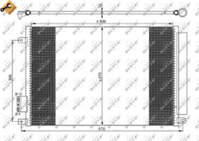 NRF 35753 - CONDENSADOR FIAT 500 1.2 08-506X370