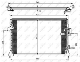 NRF 35754 - CONDENSADOR LAND ROVER DISCOVERY 2.