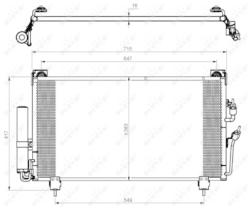 NRF 35755 - CONDENSADOR MITSUBISHI OUTLANDER 2.