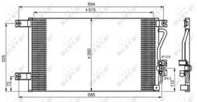 NRF 35756 - CONDENSADOR MITSUBISHI L200 2.5D 97