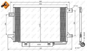 NRF 35758 - CONDENSADOR MERCEDES A-SERIES 2.0D