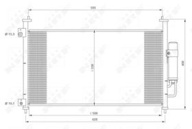 NRF 35763 - CONDENSADOR HONDA CIVIC 1.8 06-590X