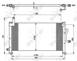 NRF 35765 - CONDENSADOR DAEWOO MATIZ 0.8 98-495