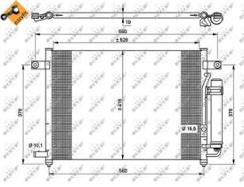 NRF 35767 - CONDENSADOR CHEVROLET KALOS 1.2 03-