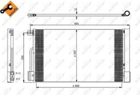 NRF 35777 - CONDENSADOR OPEL CORSA 1.2 07-560X3