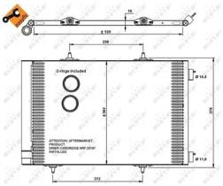 NRF 35779 - CONDENSADOR PEUGEOT 208 1.2 12-500X