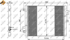 NRF 35795 - CONDENSADOR PORSCHE BOXSTER 3.2 97-