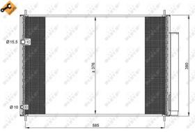 NRF 35839 - CONDENSADOR TOYOTA AURIS 1.4D 07-59