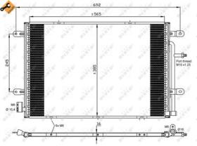 NRF 35841 - CONDENSADOR AUDI A4 3.0D 05-575X388