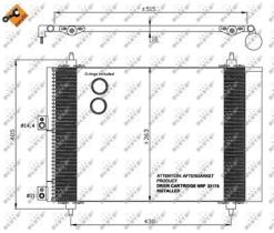 NRF 35843 - CONDENSADOR CITROEN XSARA 1.6D 00-5