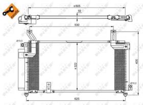 NRF 35847 - CONDENSADOR SUZUKI LIANA 1.6 01-605