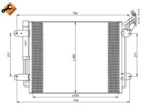 NRF 35848 - CONDENSADOR VW TIGUAN 2.0D 08-535X4