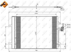 NRF 35850 - CONDENSADOR FORD S-MAX 2.0D 06-575X