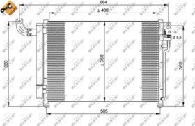 NRF 35852 - CONDENSADOR KIA RIO 1.5D 05-480X360