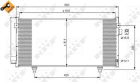 NRF 35855 - CONDENSADOR SUBARU FORESTER 2.0D 08