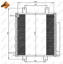 NRF 35856 - CONDENSADOR DAIHATSU CUORE 1.0 03-2