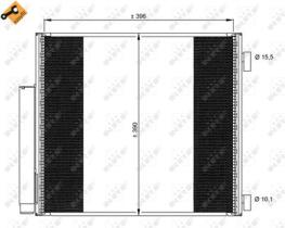 NRF 35859 - CONDENSADOR TOYOTA IQ 1.0 09-396X39