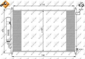 NRF 35866 - CONDENSADOR HONDA FR-V 1.7 05-716X3