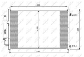 NRF 35873 - CONDENSADOR NISSAN X-TRAIL 2.0D 07-