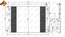 NRF 35876 - CONDENSADOR VOLVO XC90 2.4D 02-615X