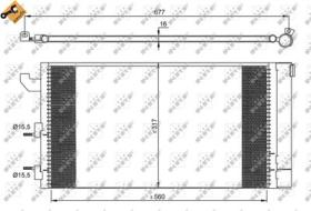 NRF 35883 - CONDENSADOR FIAT PANDA 1.1 04-560X3