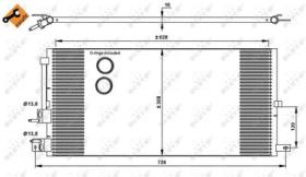 NRF 35885 - CONDENSADOR JAGUAR X-TYPE 2.0D 01-6