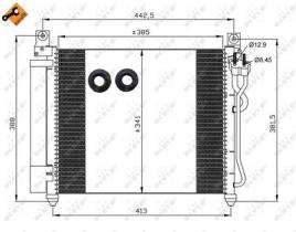 NRF 35888 - CONDENSADOR KIA PICANTO 1.1 04-385X