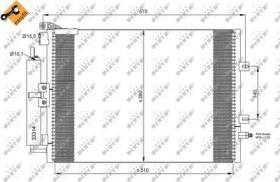 NRF 35897 - CONDENSADOR RENAULT MODUS 1.4 05-51