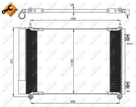 NRF 35899 - CONDENSADOR PEUGEOT 206 1.6D 99-530