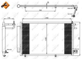 NRF 35903 - CONDENSADOR FORD FIESTA 1.2 09-558X