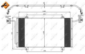 NRF 35908 - CONDENSADOR RENAULT MASTER 2.8D 98-