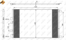 NRF 35913 - CONDENSADOR RENAULT MEGANE 1.9D 03-