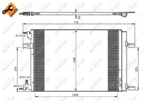 NRF 35918 - CONDENSADOR OPEL ASTRA 1.4 10-525X3