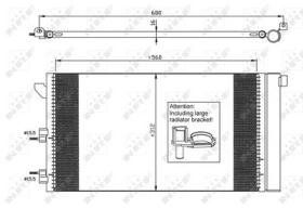 NRF 35921 - CONDENSADOR FIAT PANDA 1.1 04-560X3