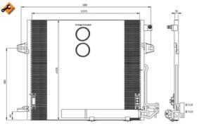 NRF 35927 - CONDENSADOR MERCEDES ML-SERIES 4.0D