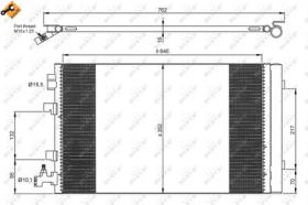 NRF 35932 - CONDENSADOR RENAULT SCENIC 1.5D 09-