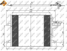 NRF 35936 - CONDENSADOR FORD KUGA 2.0D 08-575X4