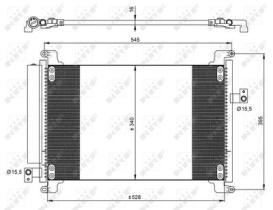 NRF 35941 - CONDENSADOR FIAT MULTIPLA 1.6 99-52