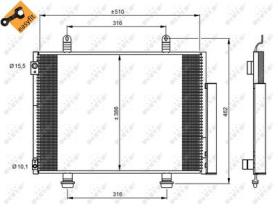 NRF 35944 - CONDENSADOR SUZUKI SWIFT 1.2 11-510