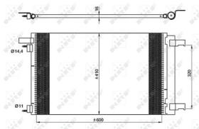 NRF 35948 - CONDENSADOR PEUGEOT RCZ 1.6 10-600X