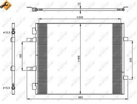 NRF 35960 - CONDENSADOR RENAULT TRAFIC 2.0D 01-