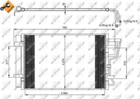 NRF 35963 - CONDENSADOR HYUNDAI I30 1.4 07-560X