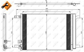 NRF 35968 - CONDENSADOR VW PASSAT 2.0D 15-523X3