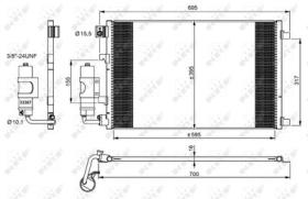 NRF 35973 - CONDENSADOR NISSAN QASHQAI 1.6 07-5